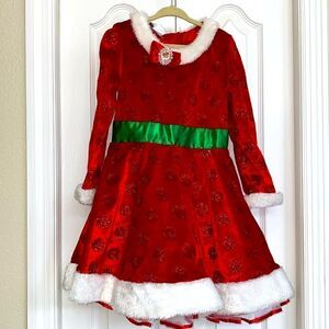 Disney Girls Dress - Minnie Mouse Holiday Costume Dress